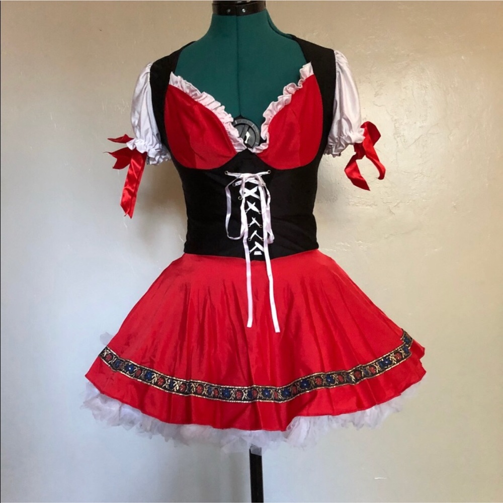 Beer girl Oktoberfest Bavarian costume M/L